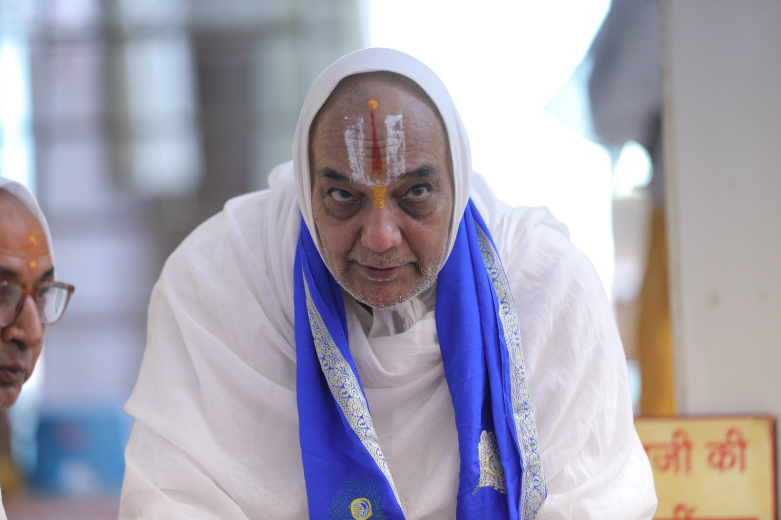 Pujya Biharidas ji Maharaj in Darshan